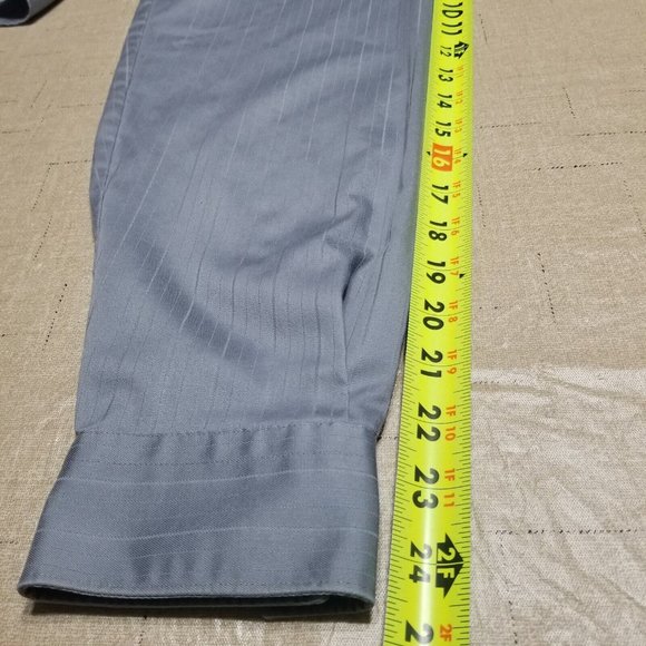 Kenneth Cole Reaction Men’s Size 16 34/35 Gray Long Sleeve Button Up Dress Shirt - Picture 9 of 12